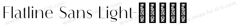Flatline Sans Light字体转换